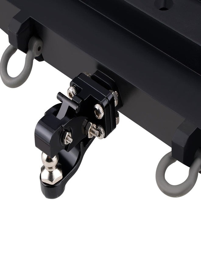 DJX CNC Aluminum Tow Trailer Hook Hitch Receiver for 1:10 RC Crawler Car Traxxas TRX4 Axial SCX10 90046 90047 (Black) - Image 5